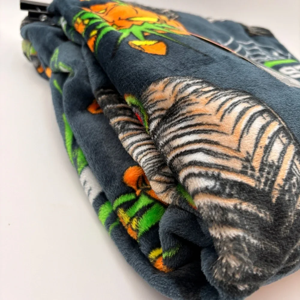 Monster Jam Halloween Grave Digger Plush Throw Blanket 50x70 Halloween Pumpkin